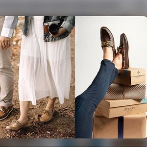 Dark Brown Sperry Topsider boat shoes